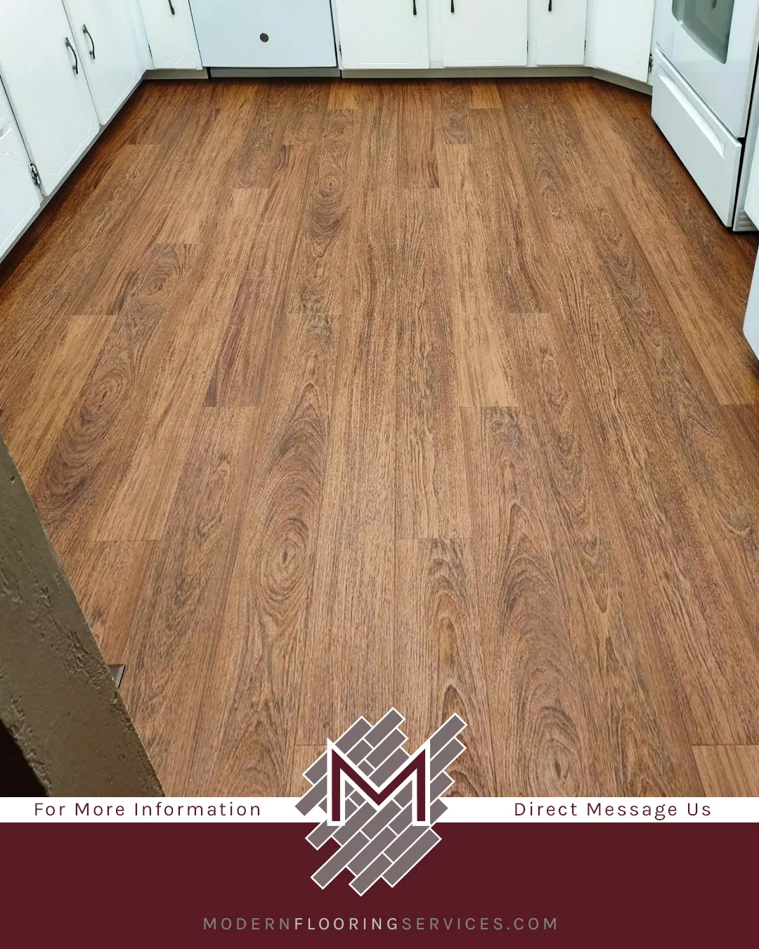Brazilian Cherry Waterproof Rigid Vinyl Plank Flooring Installation