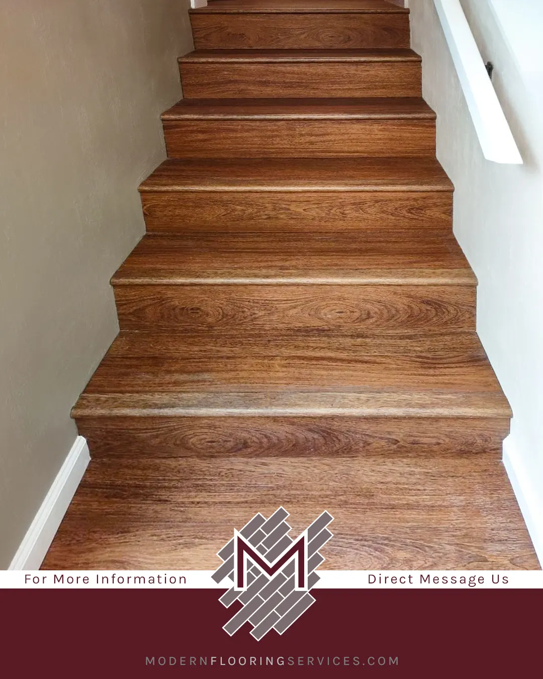 Brazilian Cherry Waterproof Rigid Vinyl Plank Flooring Installation