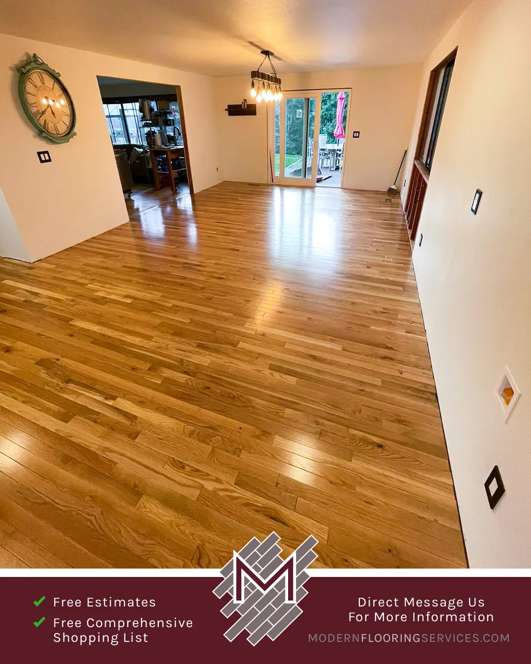 Hardwood Flooring Installation By Modern Flooring Services.