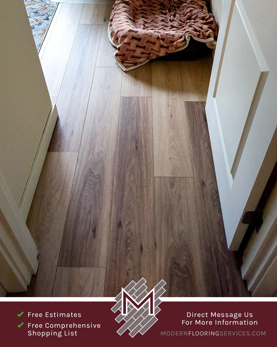 Vinyl Flooring Installation By Modern Flooring Services.