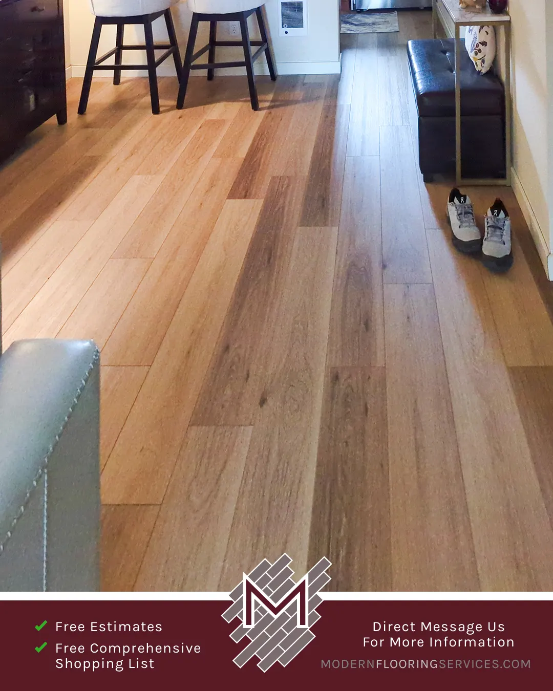 Vinyl Flooring Installation By Modern Flooring Services.