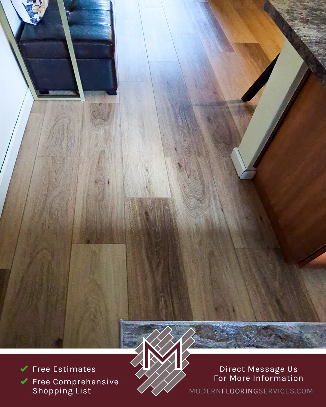 Vinyl Flooring Installation By Modern Flooring Services.