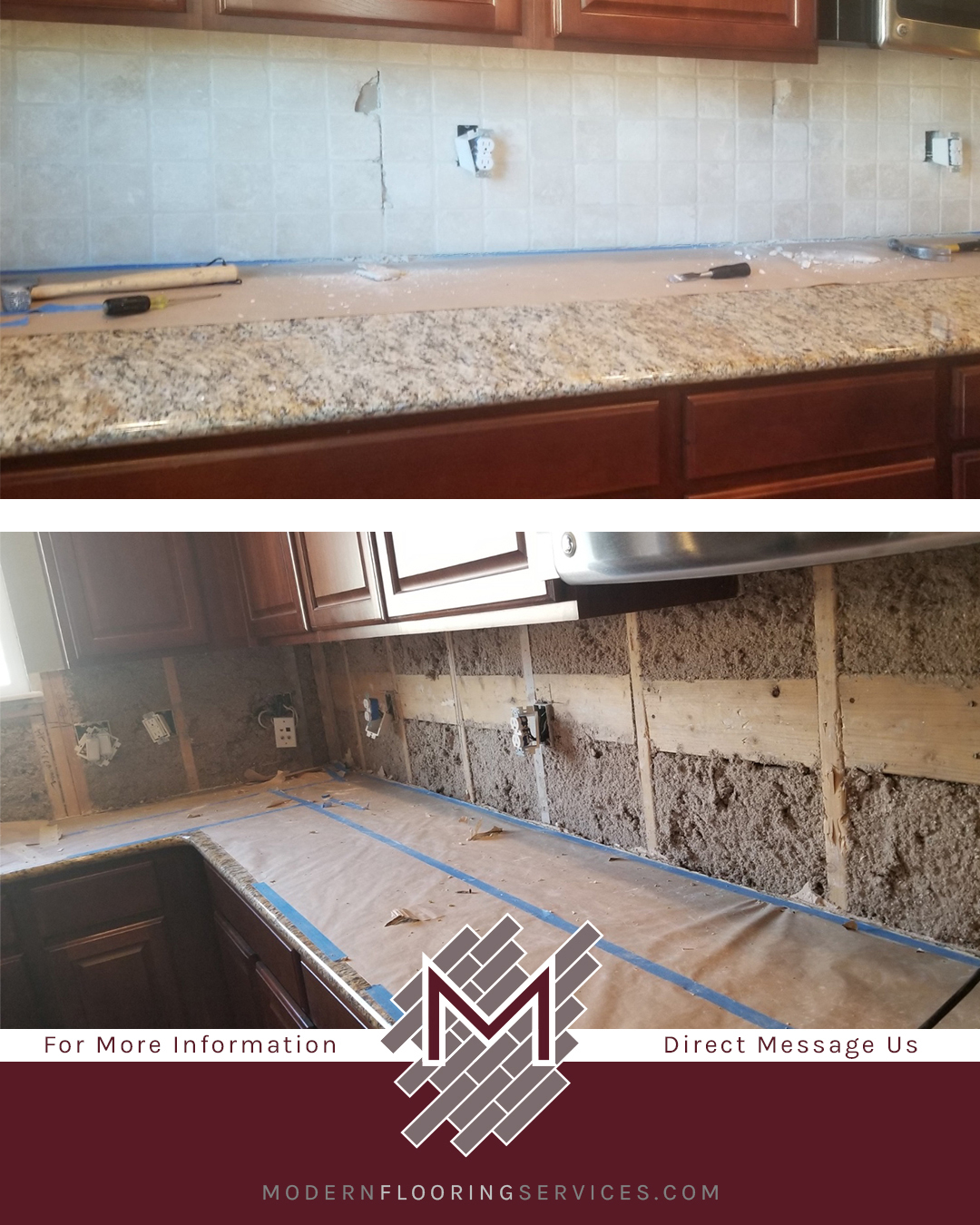 Glass Tile Kitchen Backsplash