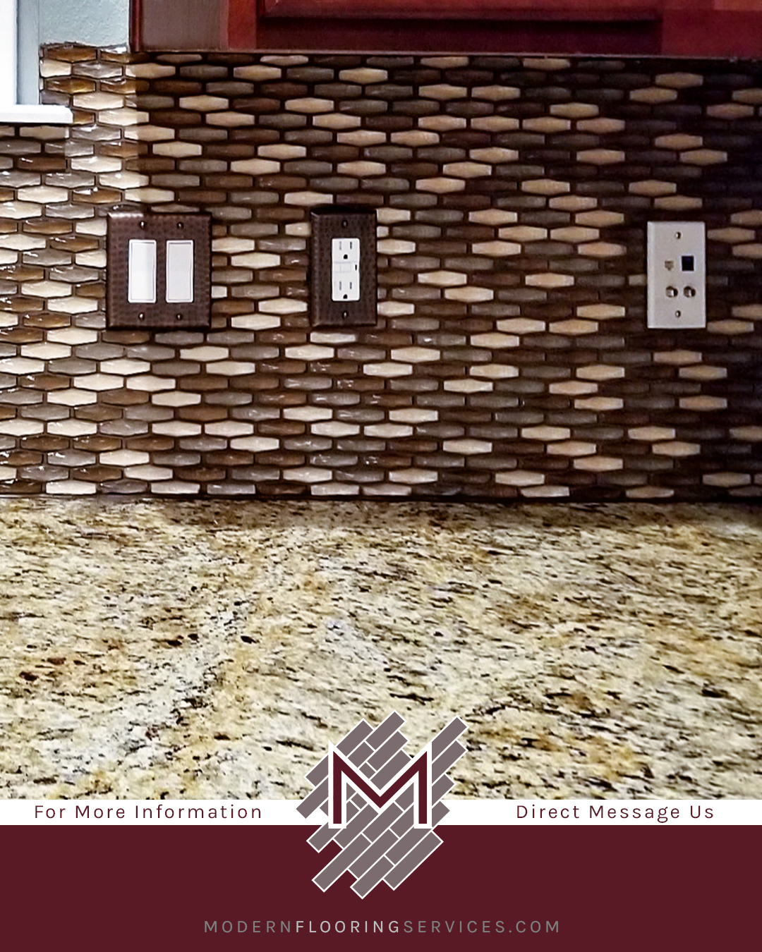 Glass Tile Kitchen Backsplash