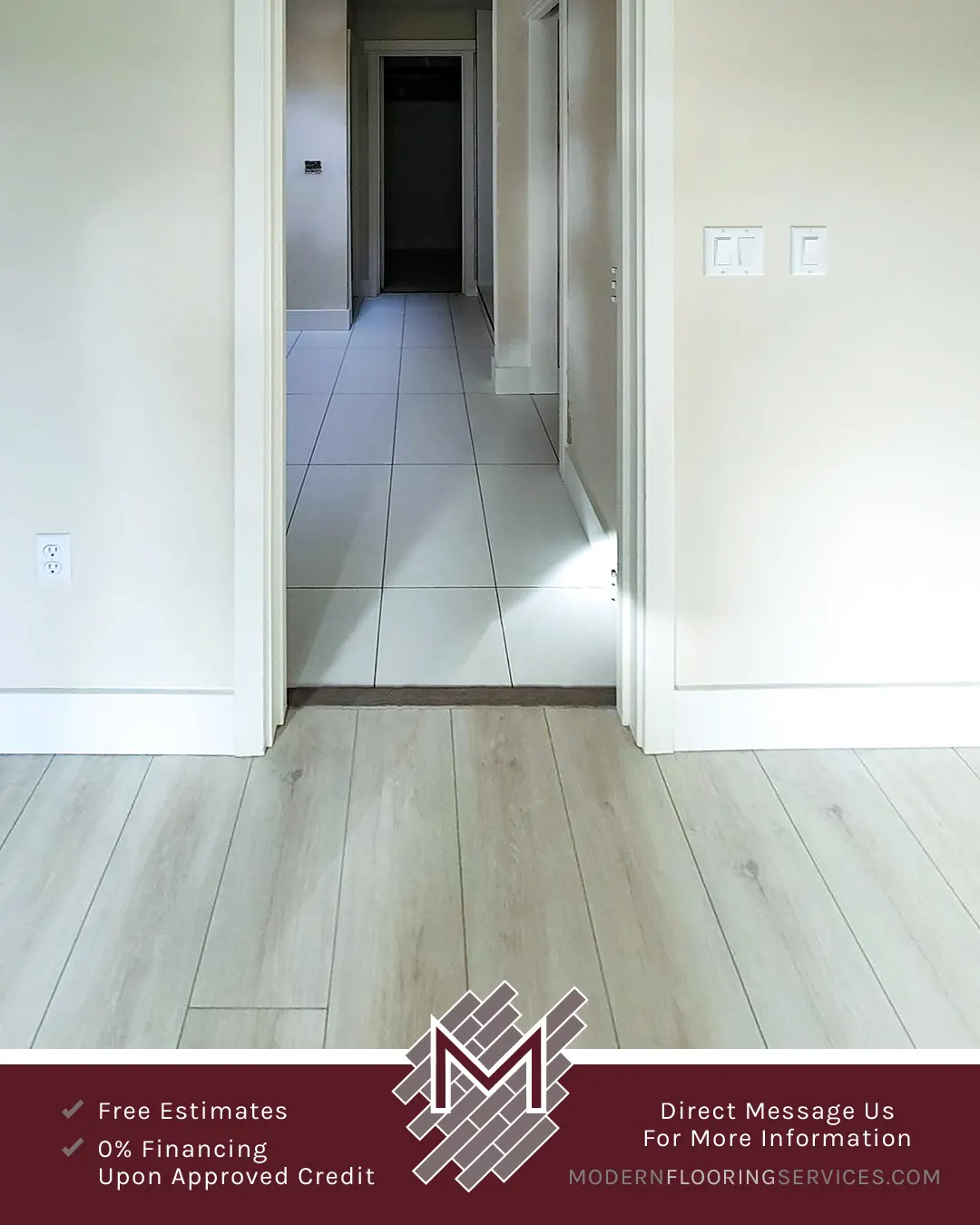 Laminate and Tile Flooring Installation.