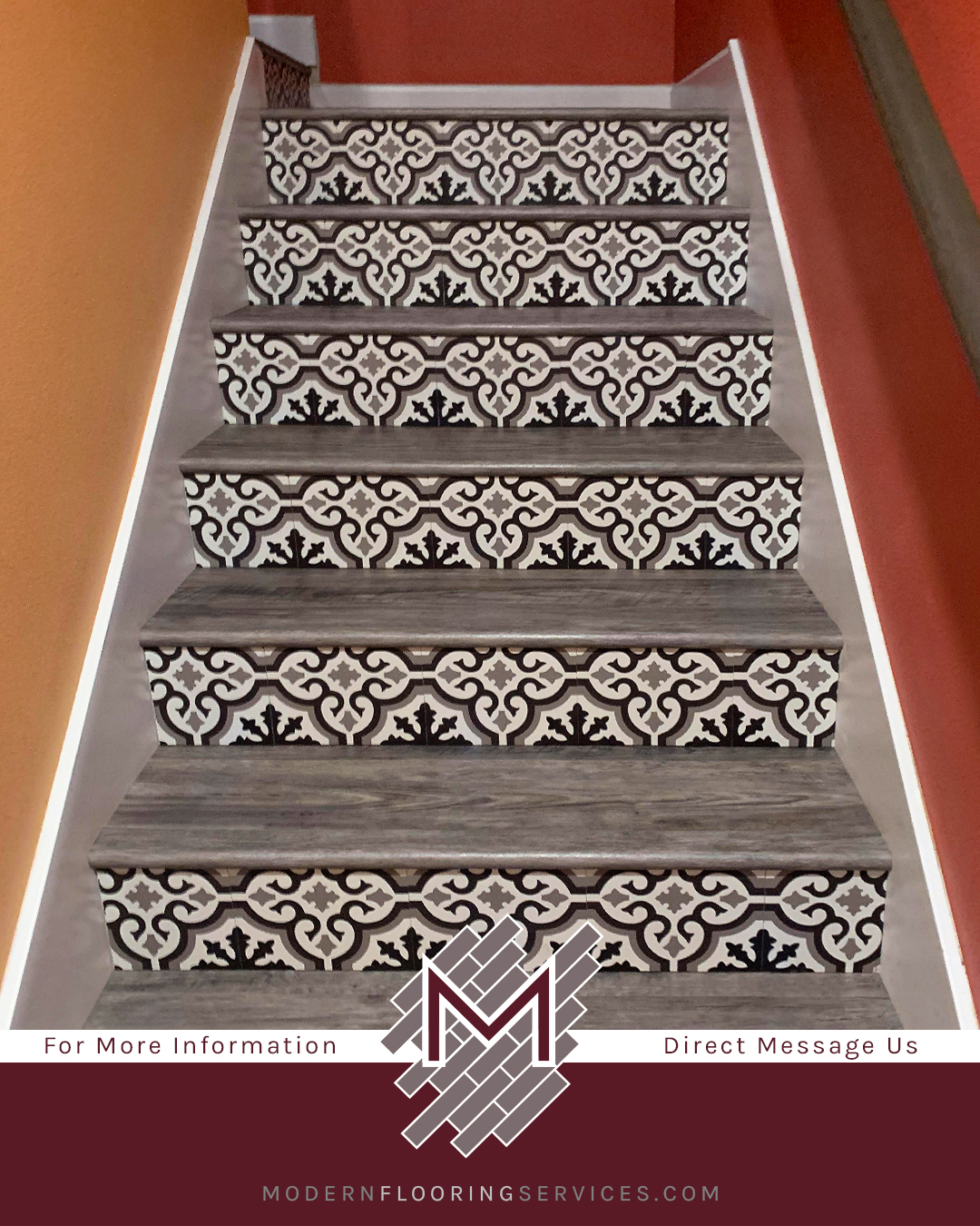 Rigid Vinyl Plank Stairs