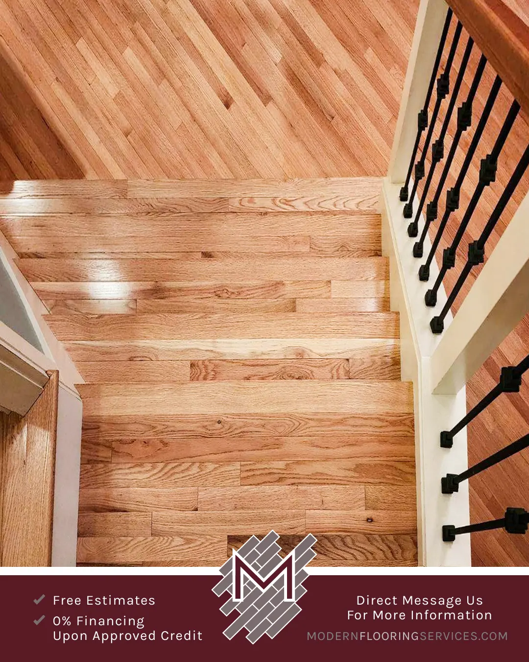 Builder's Pride Red Oak Solid Hardwood Stairs Flooring Installation.