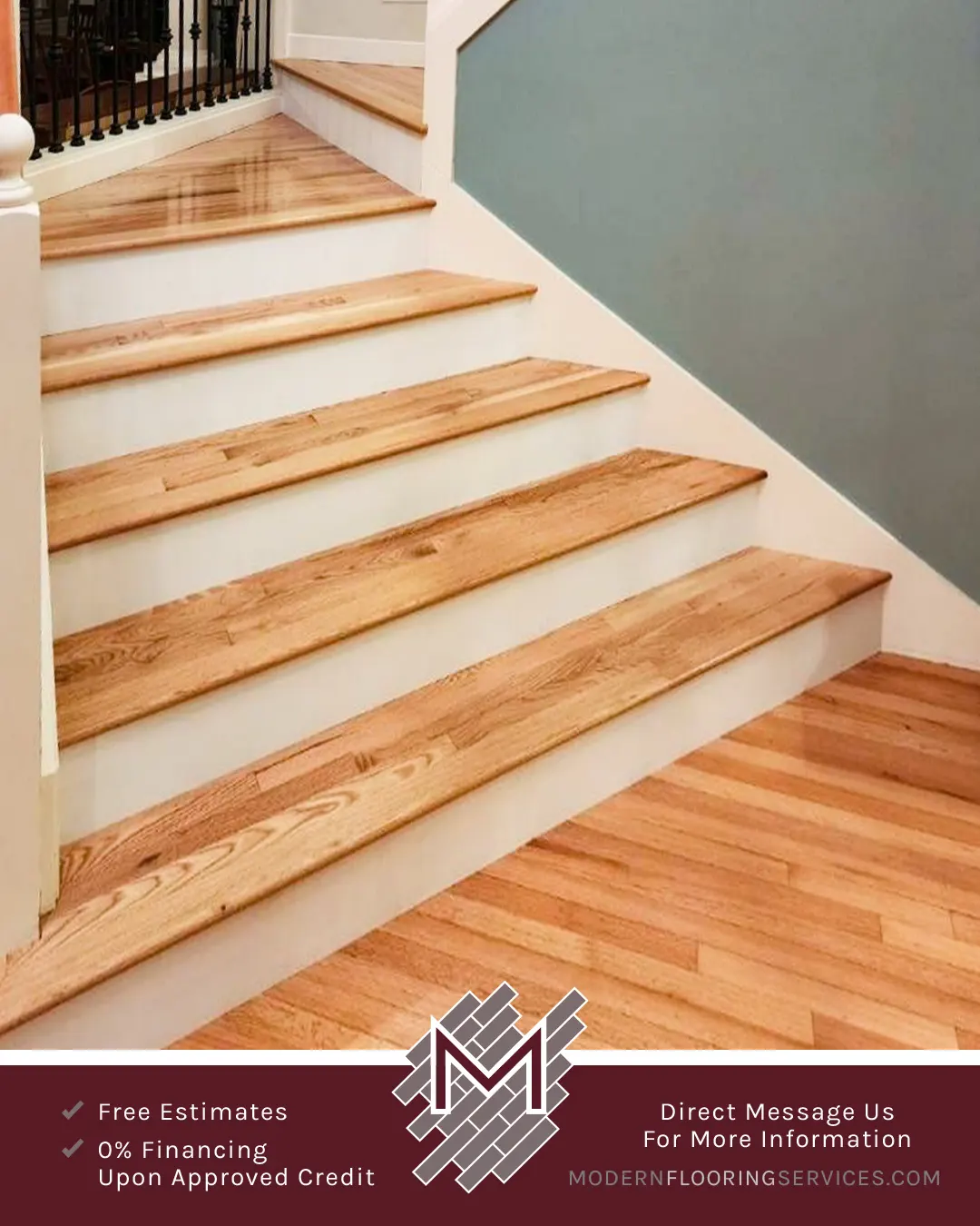 Builder's Pride Red Oak Solid Hardwood Stairs Flooring Installation.