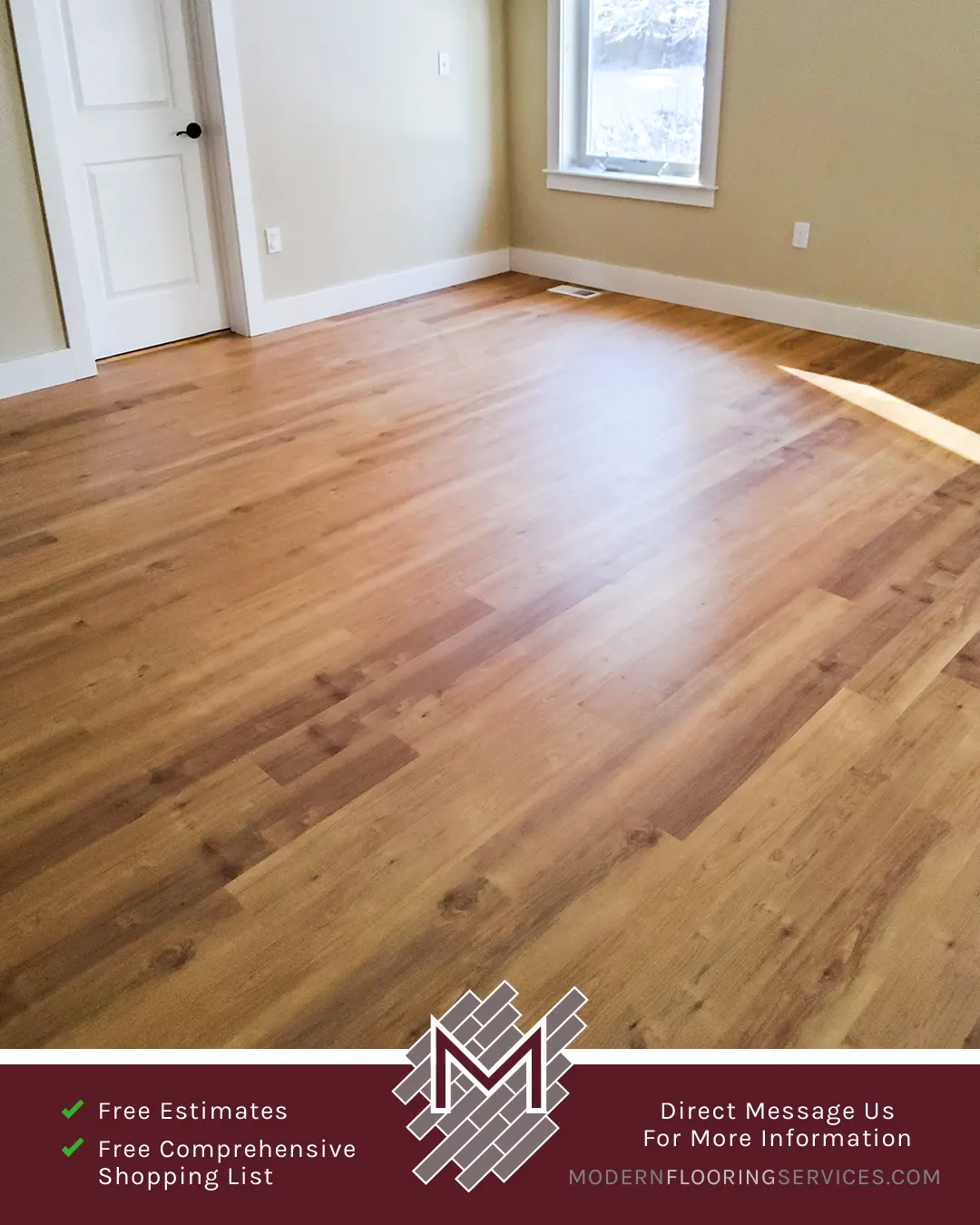 Hardwood Flooring Installation By Modern Flooring Services.