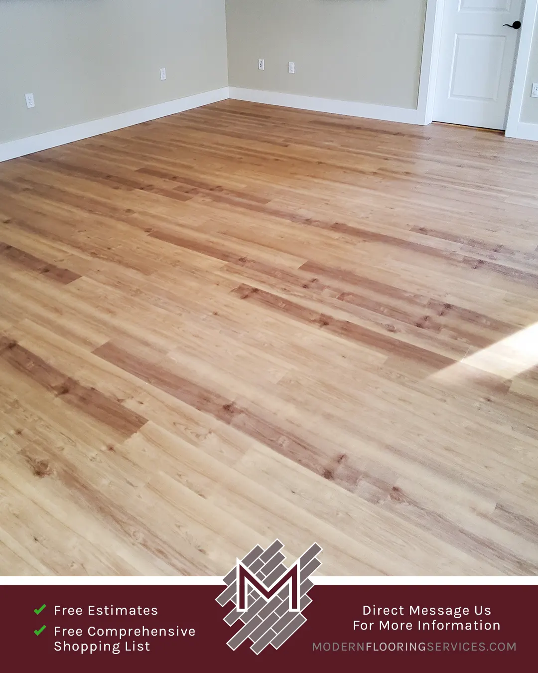 Hardwood Flooring Installation By Modern Flooring Services.