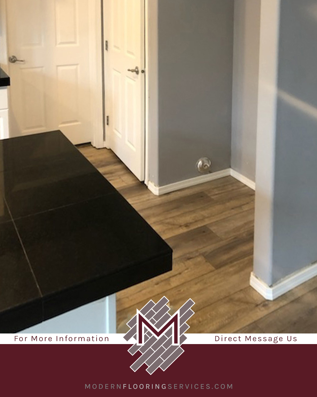 Luxury Vinyl Plank Click Flooring Installation.