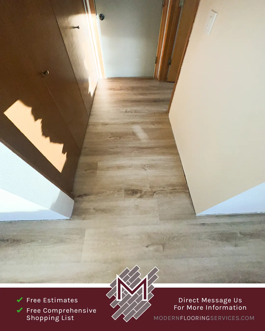 Vinyl Flooring Installation By Modern Flooring Services.