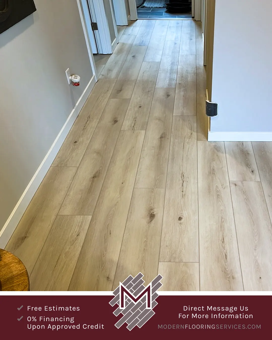 Luxury Vinyl Fossil Tri-West Paradigm Performer Collection Flooring Installation By Modern Flooring Services.