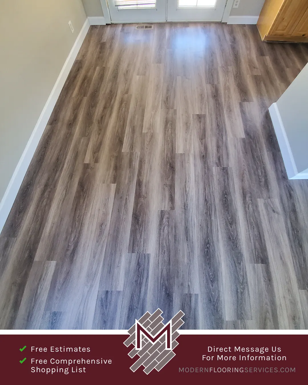 Vinyl Flooring Installation By Modern Flooring Services.