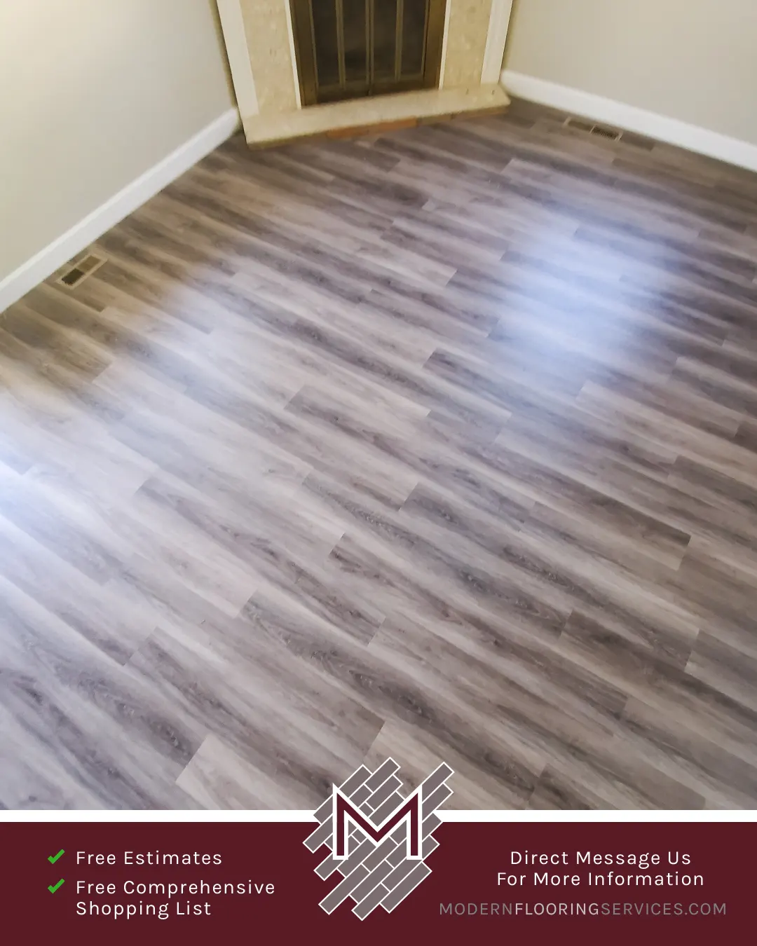 Vinyl Flooring Installation By Modern Flooring Services.