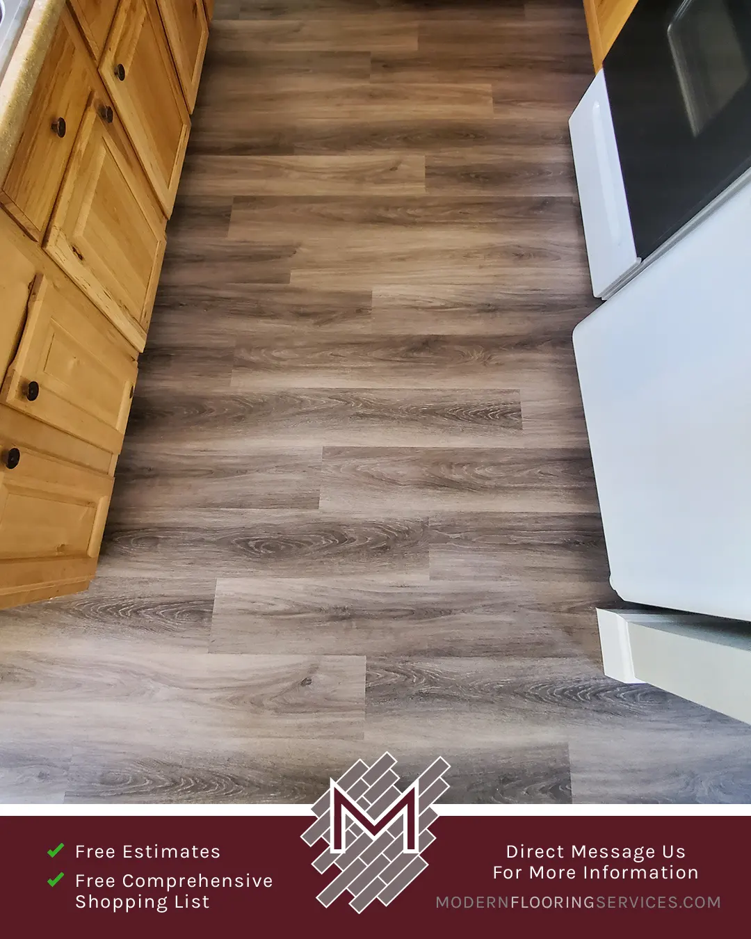 Vinyl Flooring Installation By Modern Flooring Services.
