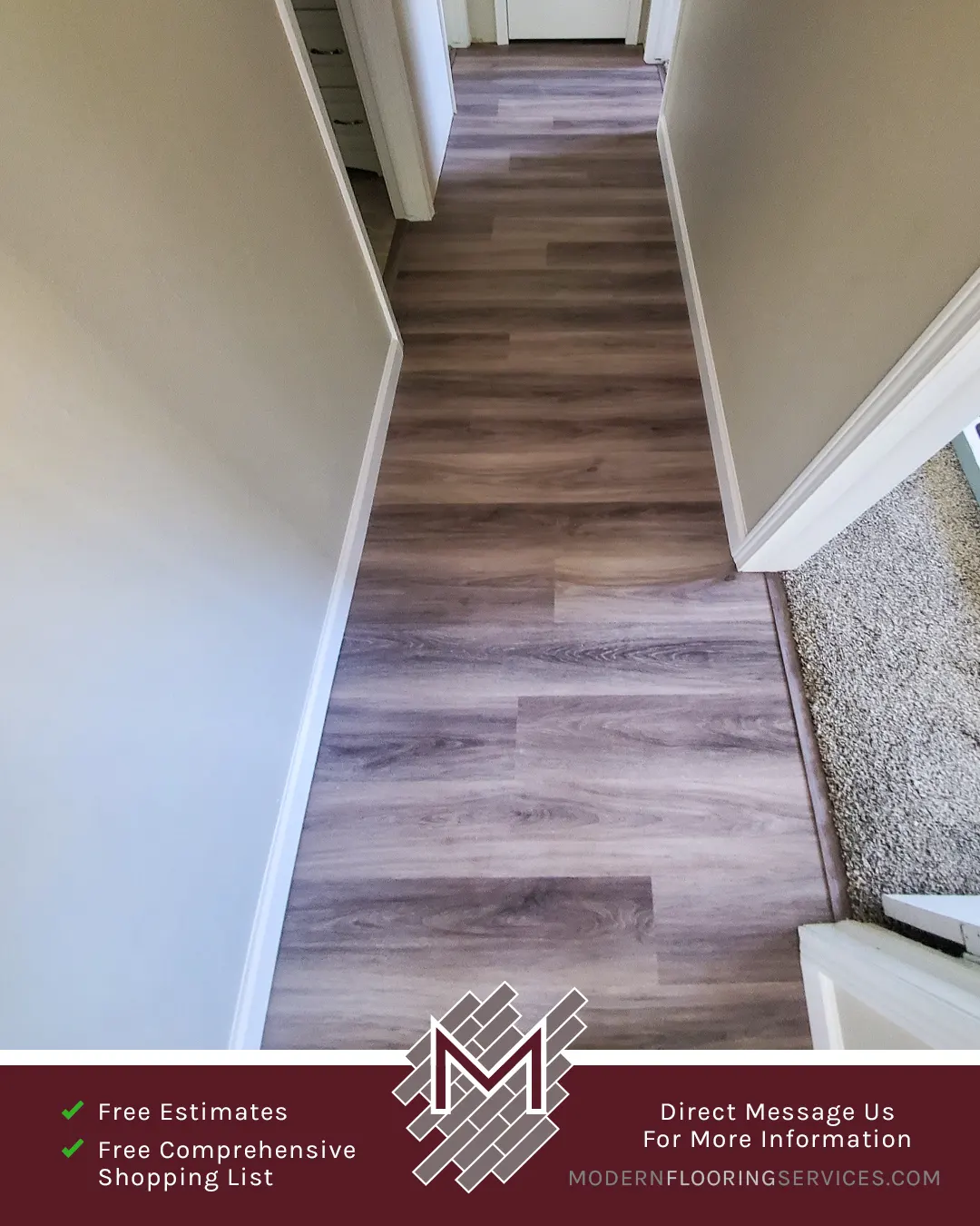 Vinyl Flooring Installation By Modern Flooring Services.