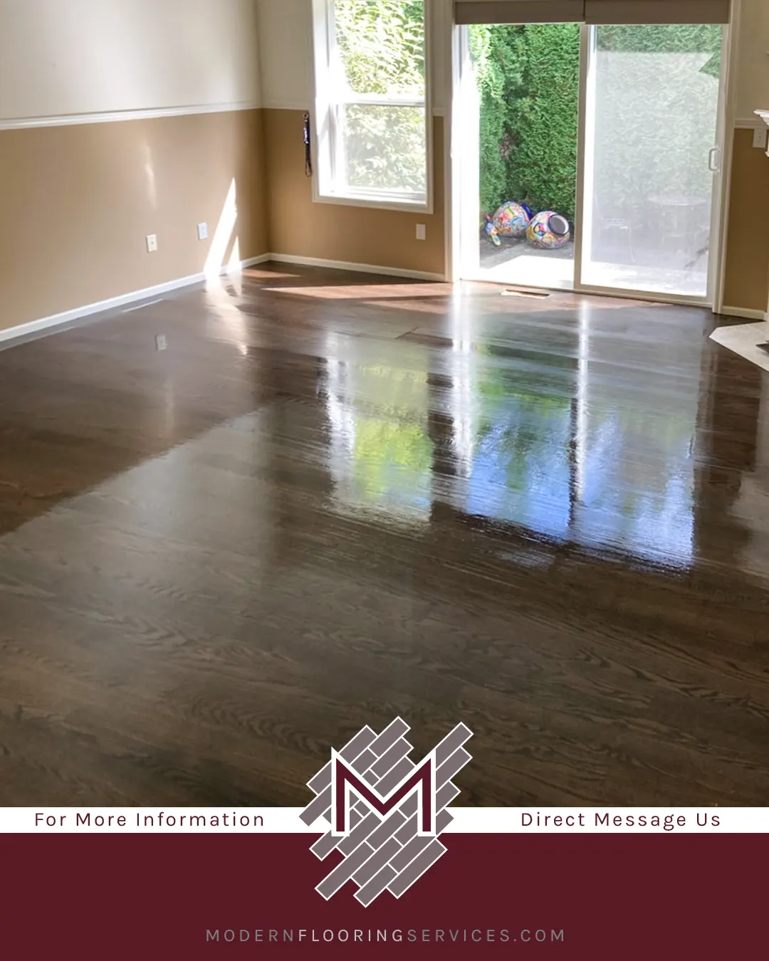 Master Bedroom Lacing In Hardwood Flooring