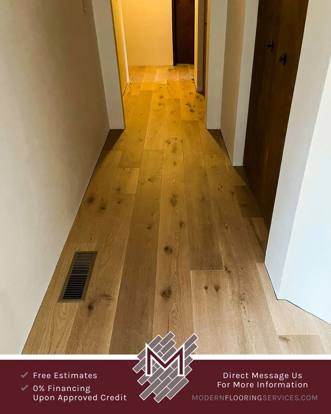 Bellawood Amsterdam White Oak Engineered Hardwood Flooring Installation By Modern Flooring Services.