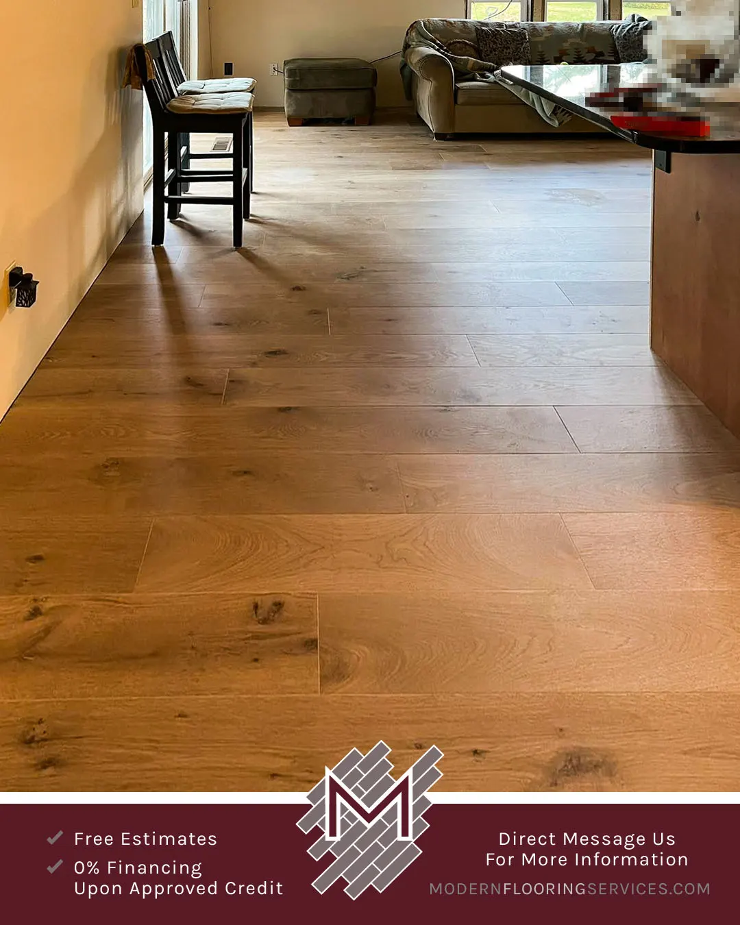 Bellawood Amsterdam White Oak Engineered Hardwood Flooring Installation By Modern Flooring Services.