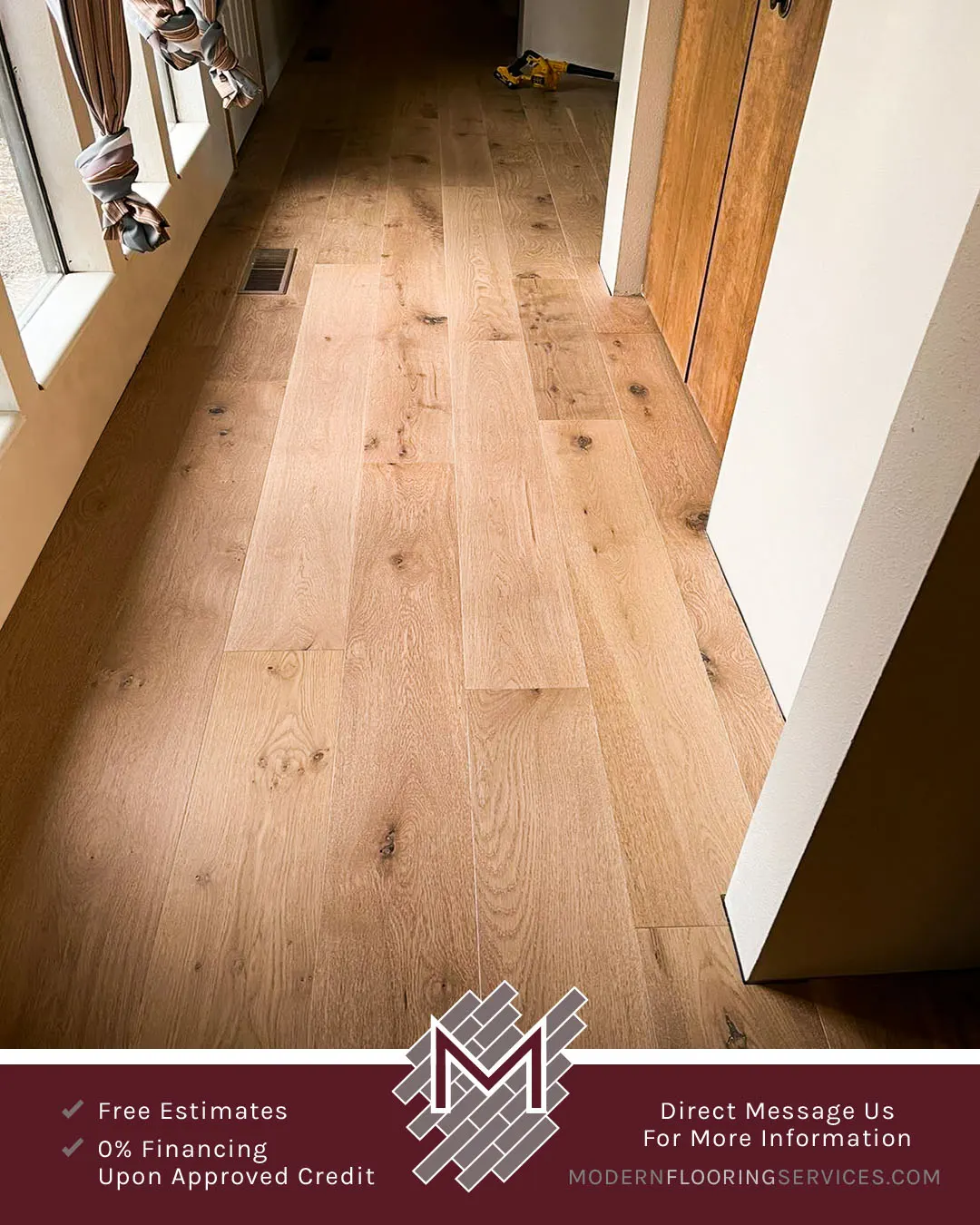 Bellawood Amsterdam White Oak Engineered Hardwood Flooring Installation By Modern Flooring Services.