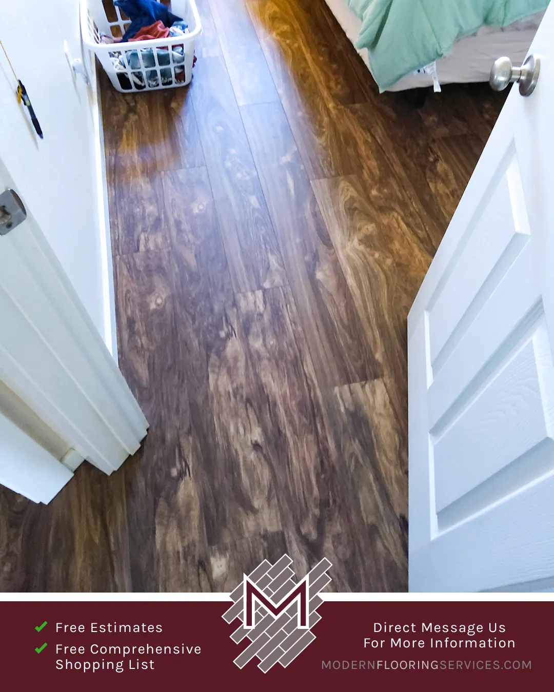 Vinyl Flooring Installation By Modern Flooring Services.
