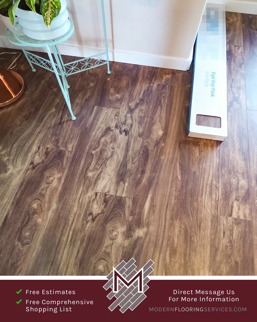 Vinyl Flooring Installation By Modern Flooring Services.
