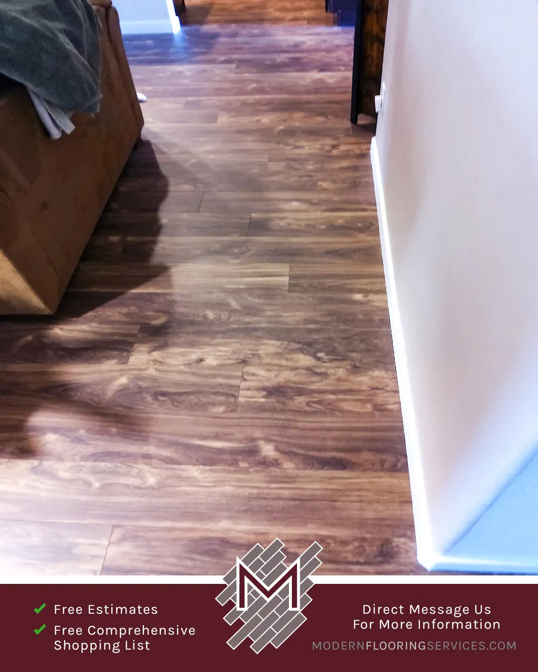 Vinyl Flooring Installation By Modern Flooring Services.