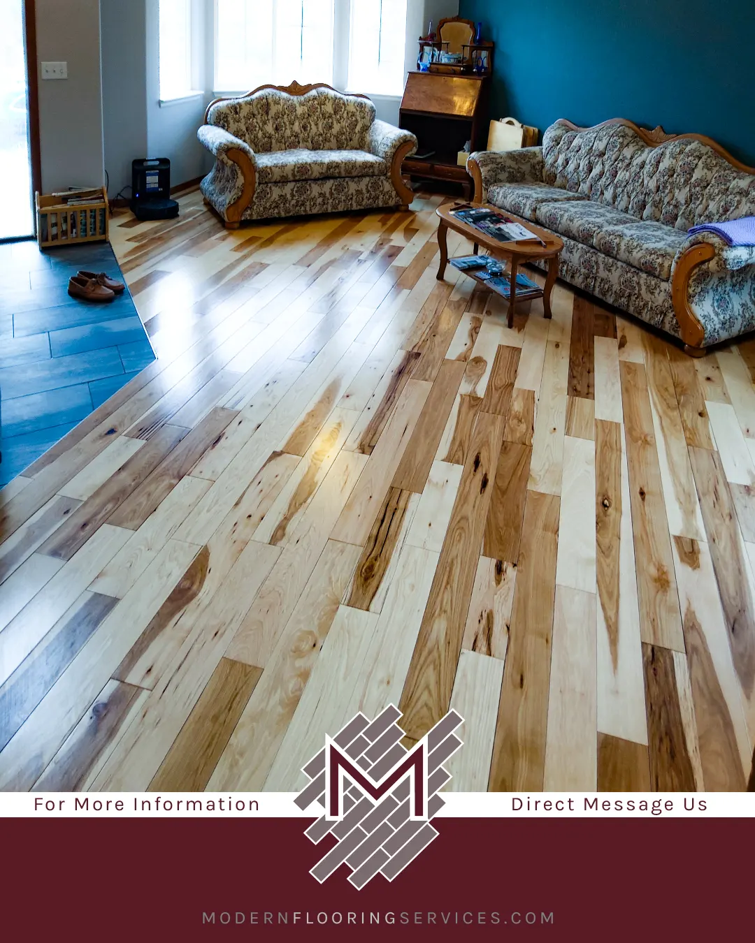 American Hickory Hardwood Flooring Installation