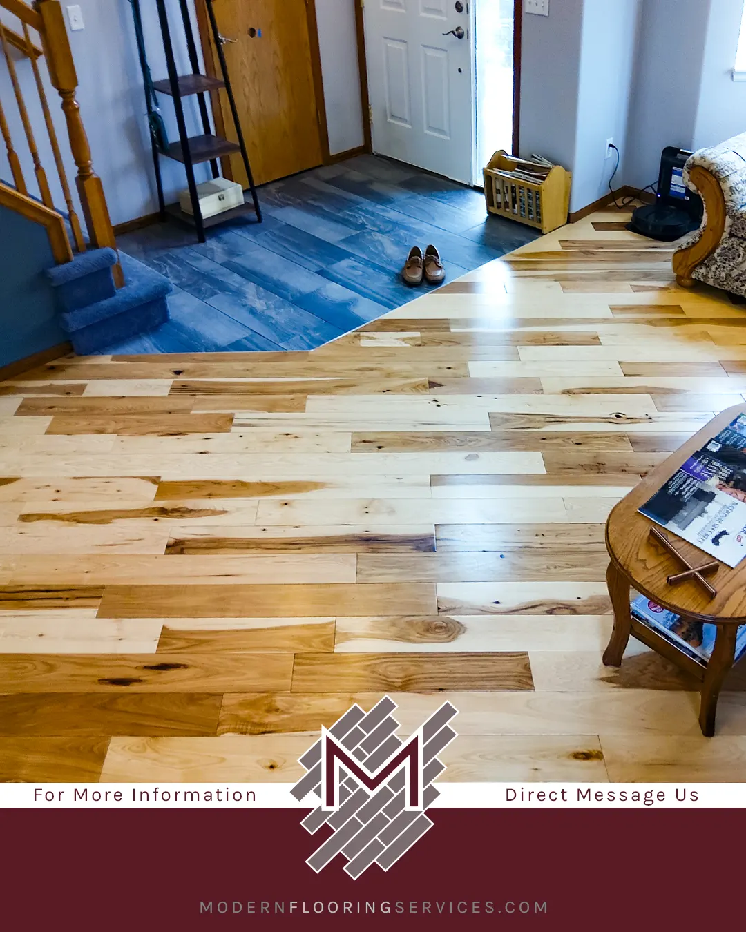American Hickory Hardwood Flooring Installation