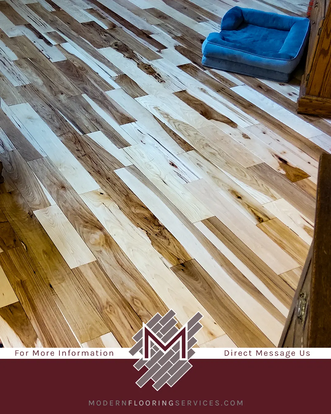 American Hickory Hardwood Flooring Installation