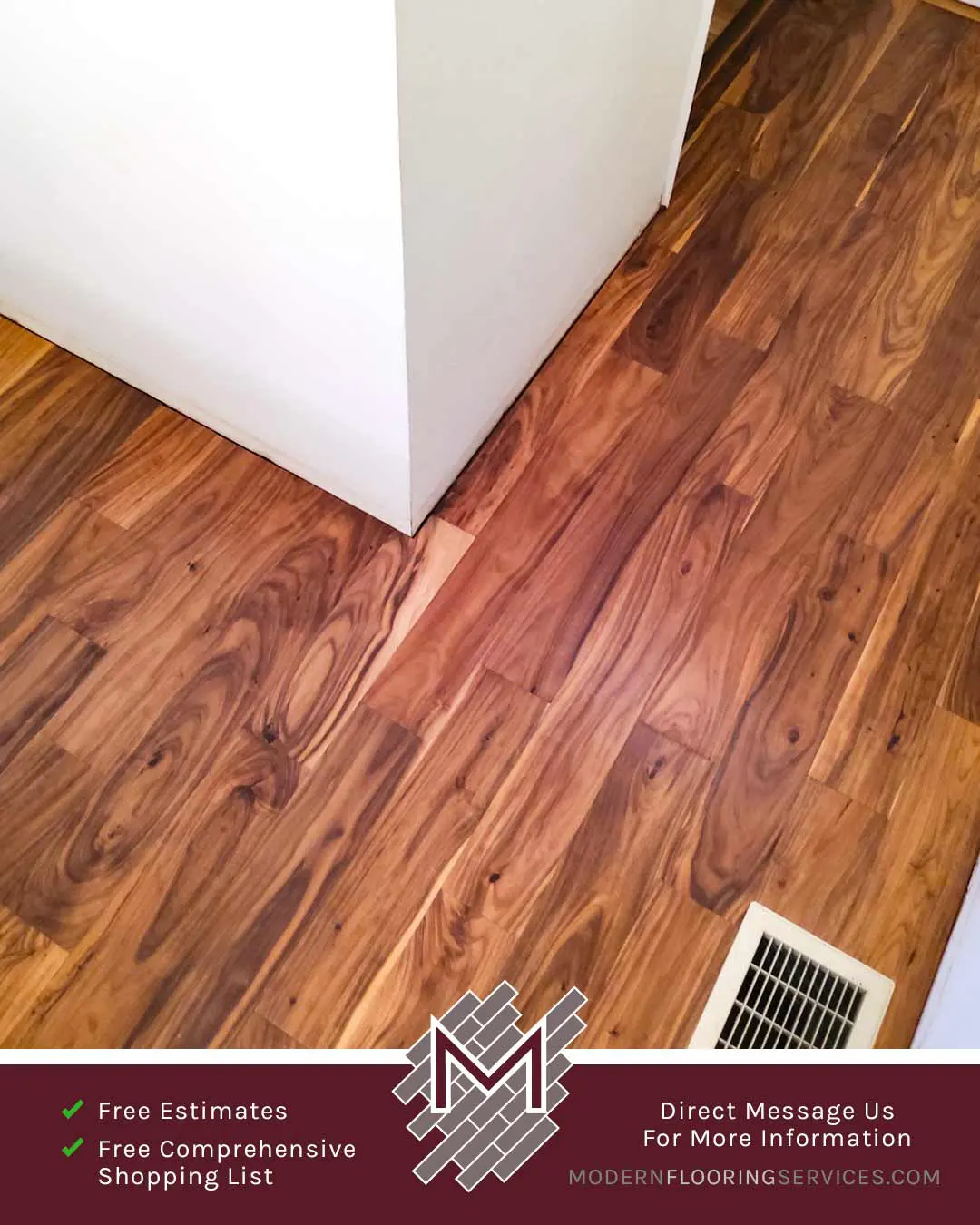 Vinyl Flooring Installation By Modern Flooring Services.