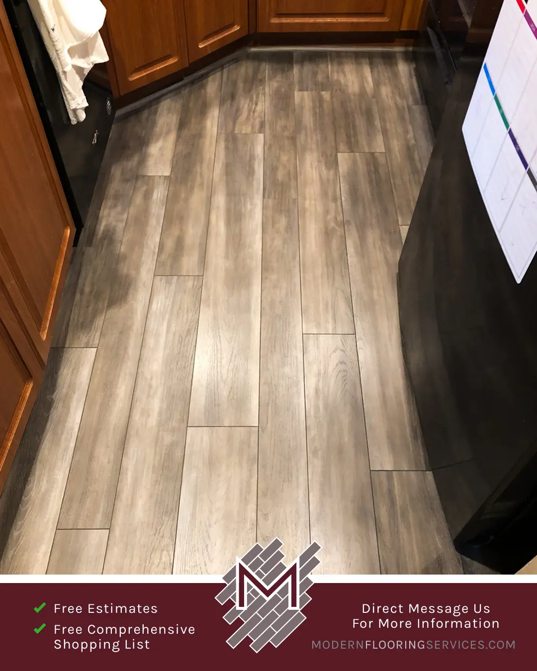 Vinyl Flooring Installation By Modern Flooring Services.