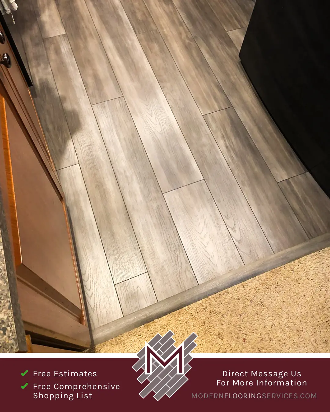 Vinyl Flooring Installation By Modern Flooring Services.