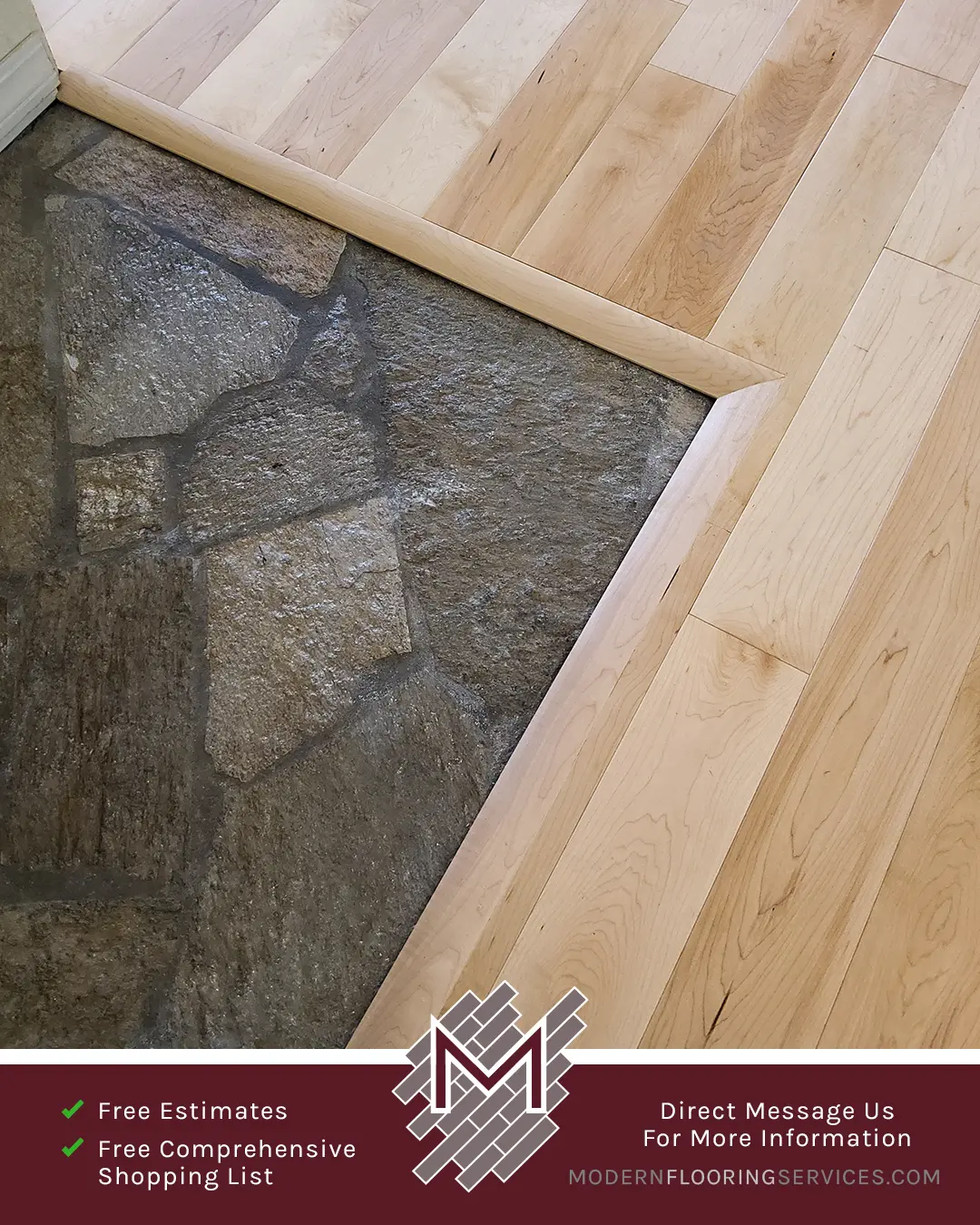 Hardwood Flooring Installation By Modern Flooring Services.