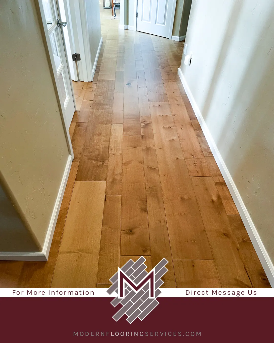 Maple Natural Smooth Engineered Hardwood Flooring Installation
