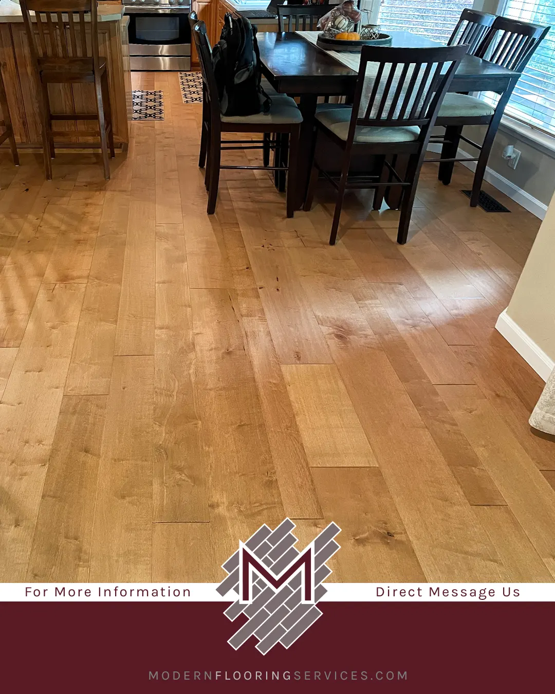 Maple Natural Smooth Engineered Hardwood Flooring Installation