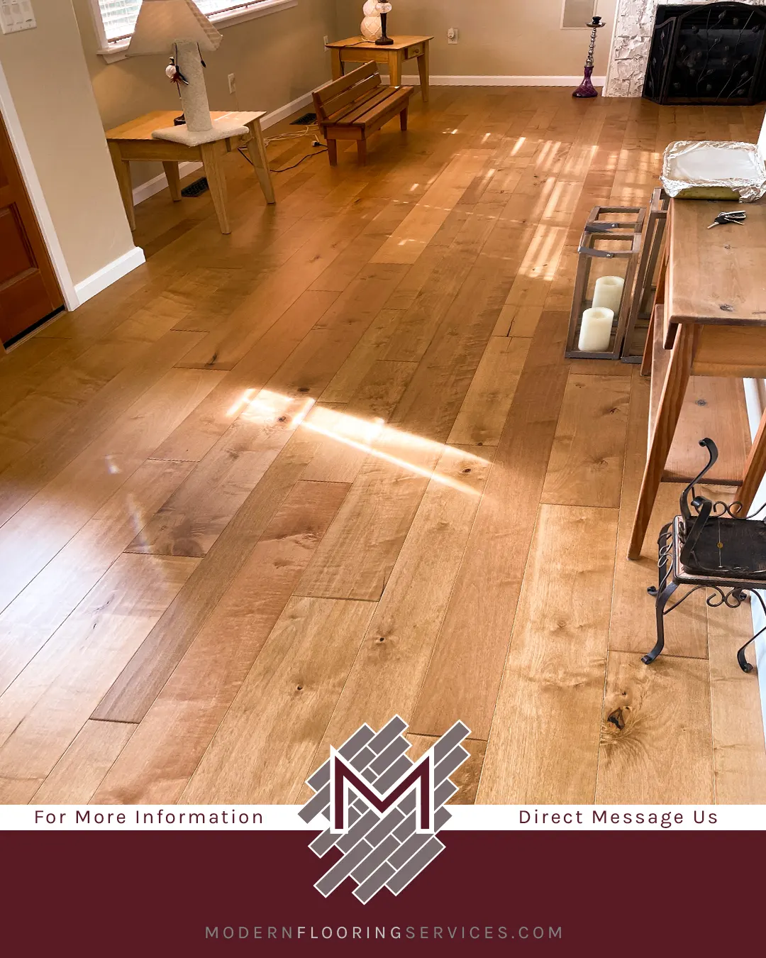 Maple Natural Smooth Engineered Hardwood Flooring Installation