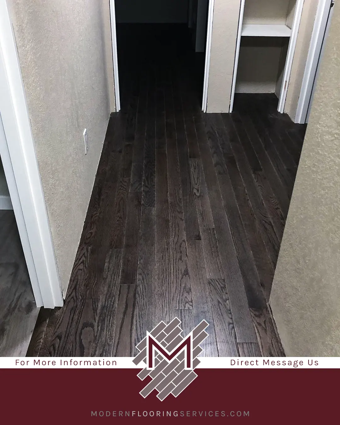 Gray Hardwood Flooring Installation