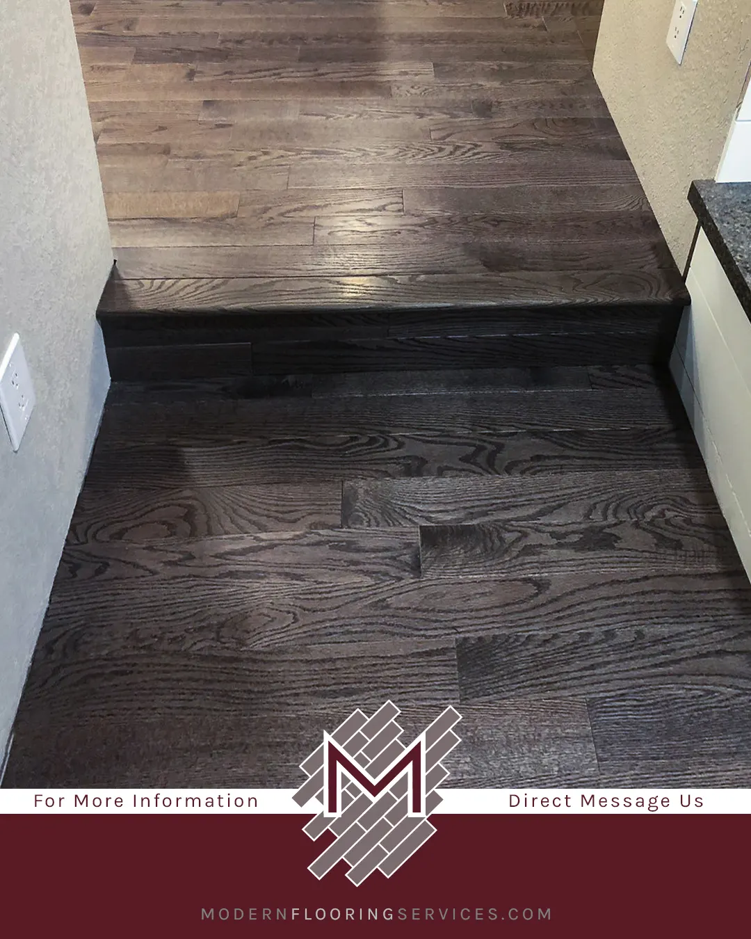 Gray Hardwood Flooring Installation