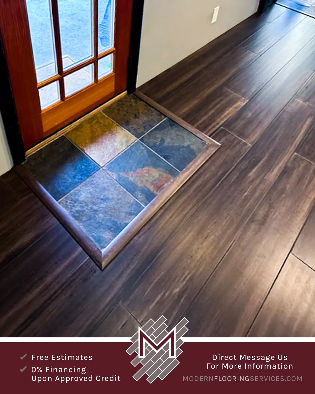 ReNature Matterhorn Distressed Engineered Click Strand Bamboo Flooring Installation By Modern Flooring Services.