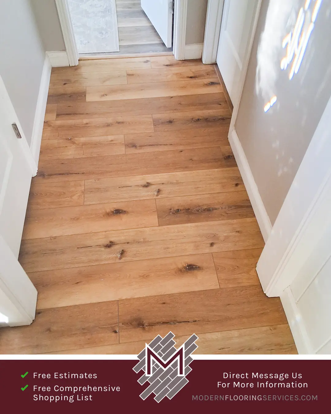 Vinyl Flooring Installation By Modern Flooring Services.