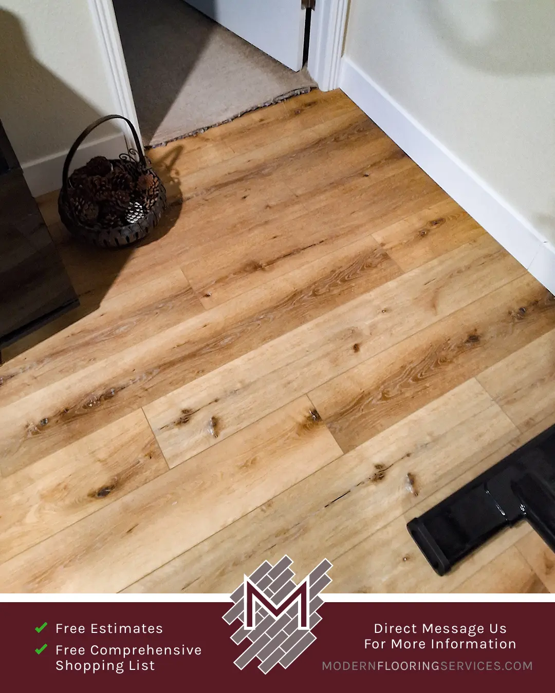 Vinyl Flooring Installation By Modern Flooring Services.