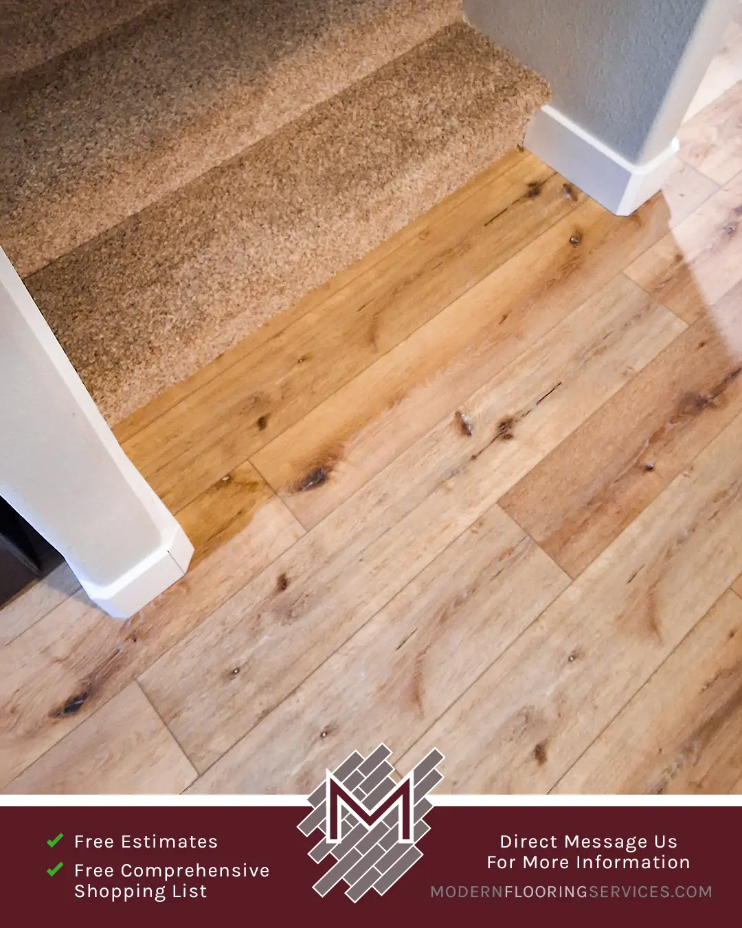 Vinyl Flooring Installation By Modern Flooring Services.