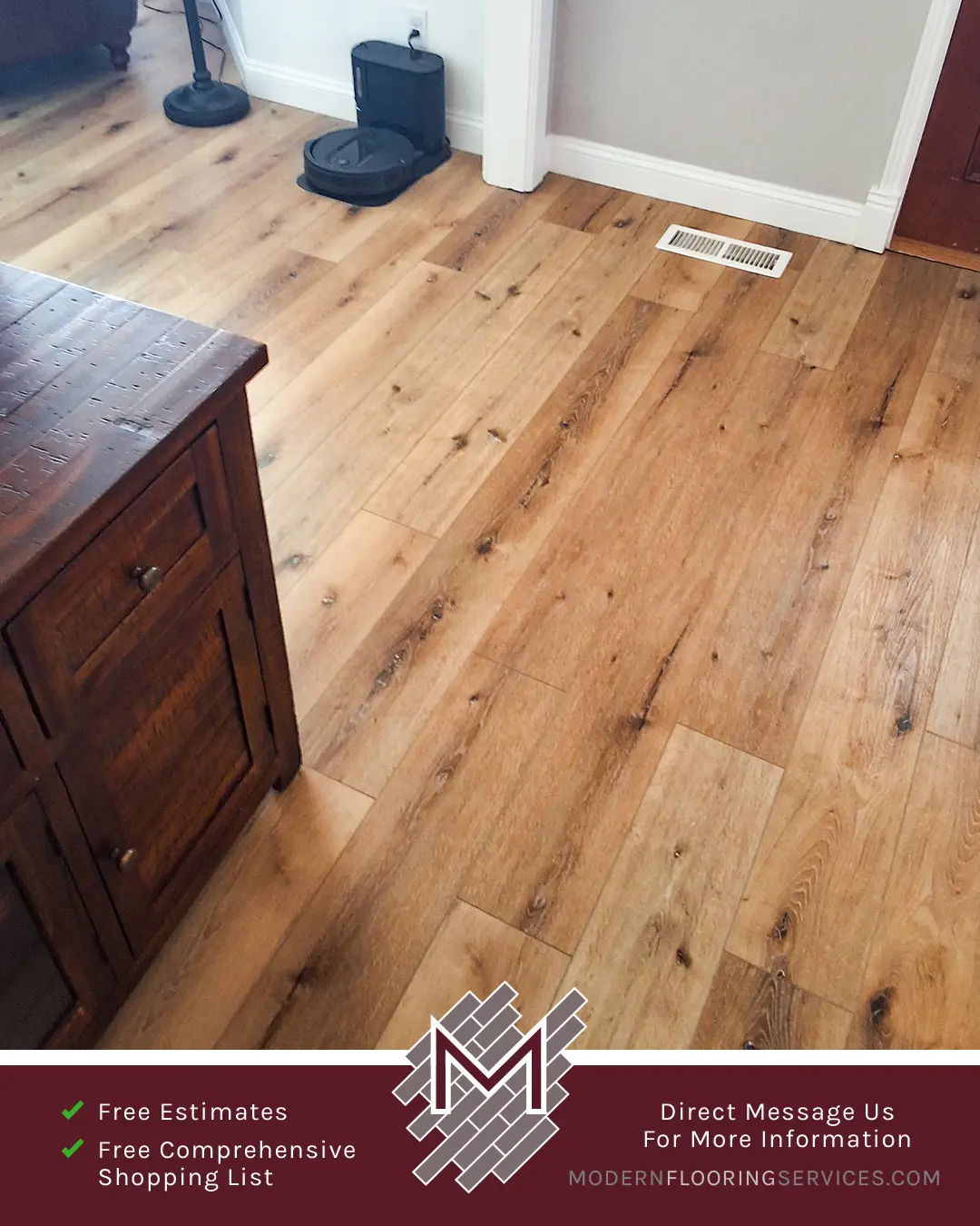 Vinyl Flooring Installation By Modern Flooring Services.