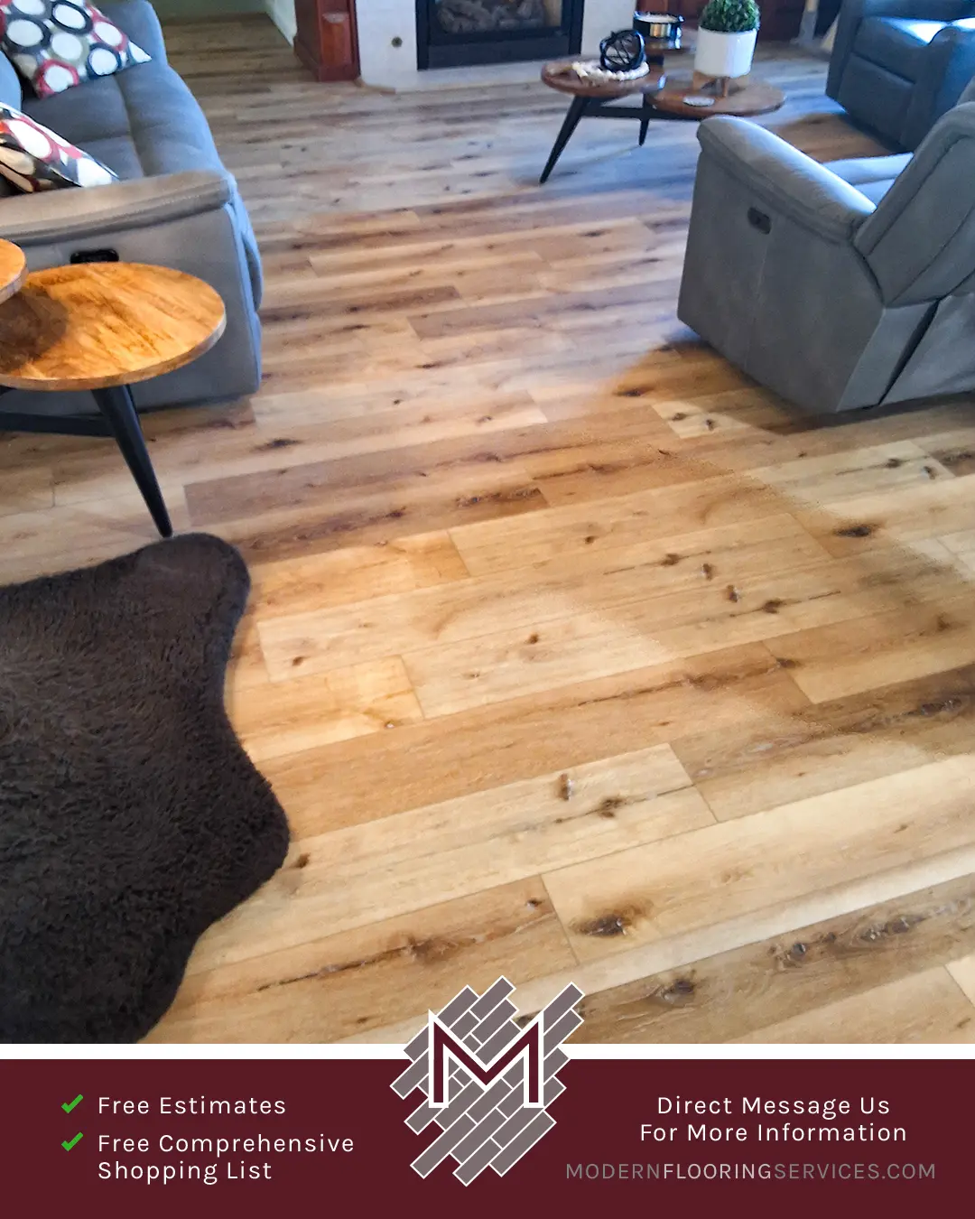 Vinyl Flooring Installation By Modern Flooring Services.