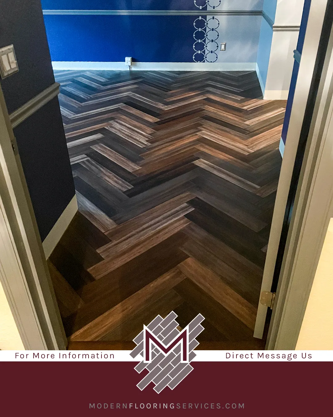 Axis Herringbone Hand Scraped Engineered Stranded Bamboo Flooring Installation