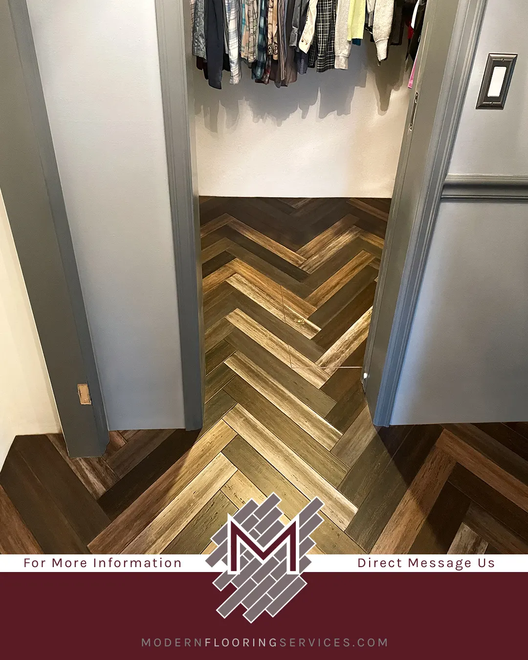 Axis Herringbone Hand Scraped Engineered Stranded Bamboo Flooring Installation