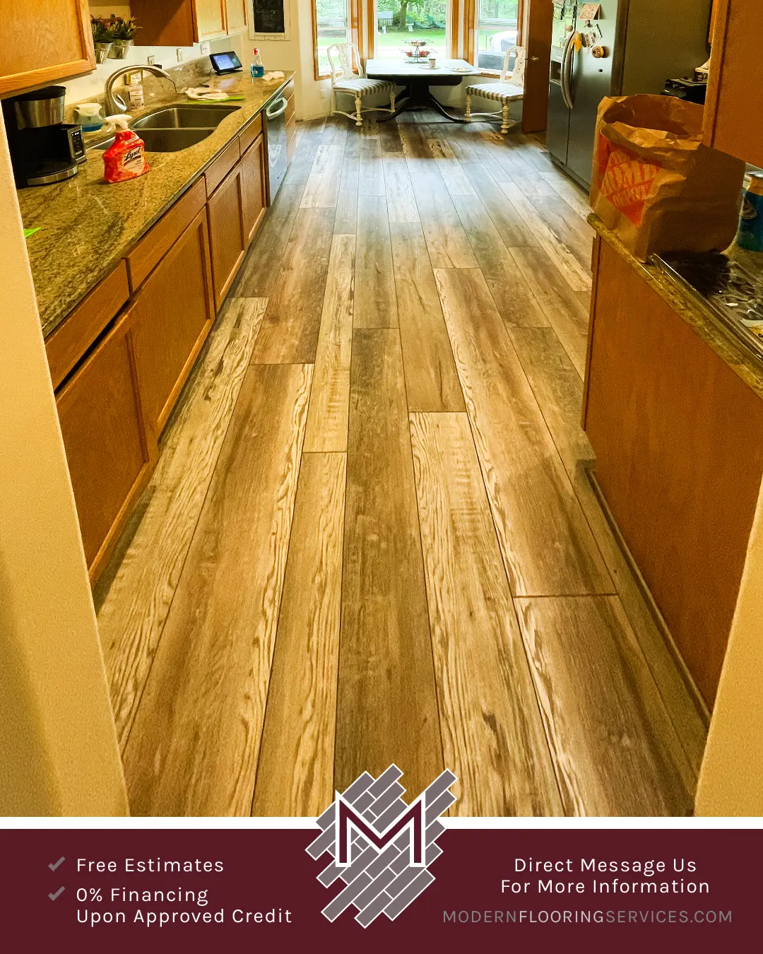 Vinyl Flooring Installation.