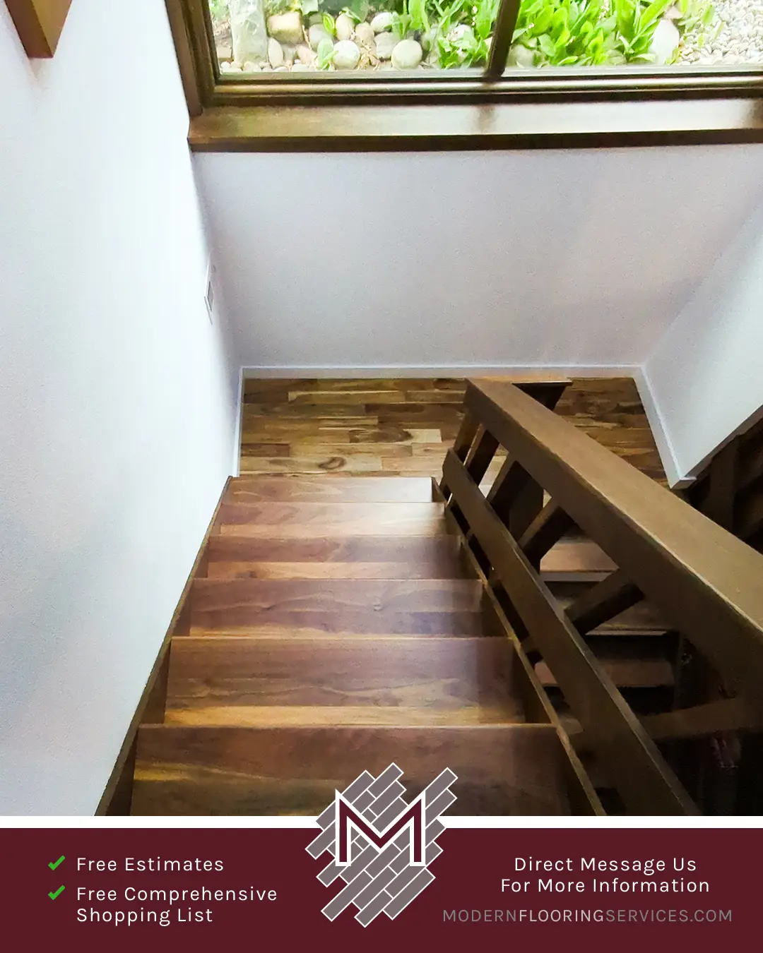 Hardwood Flooring Installation By Modern Flooring Services.